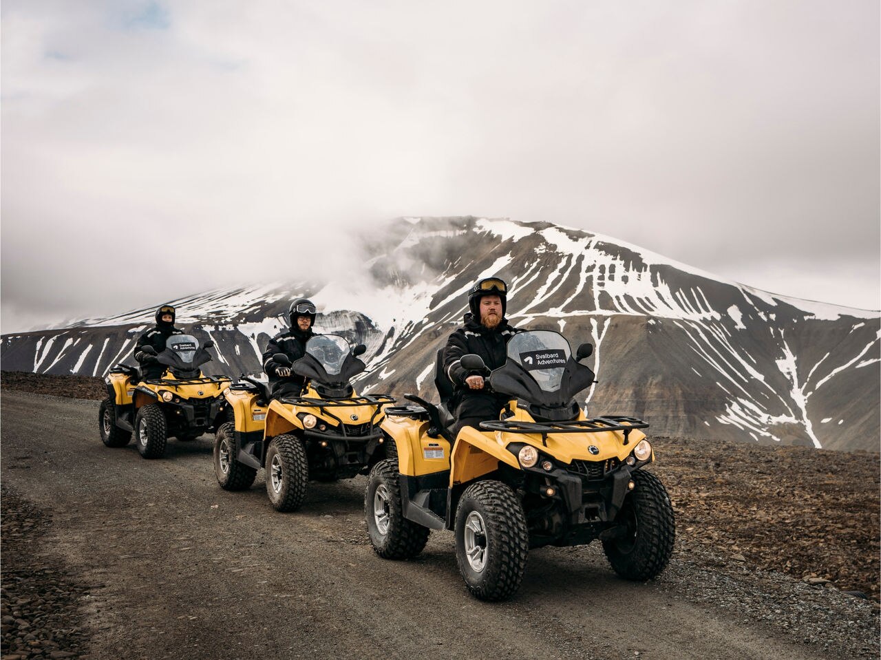 Amazing ATV riding in the Arctic wilderness, Svalbard, NO