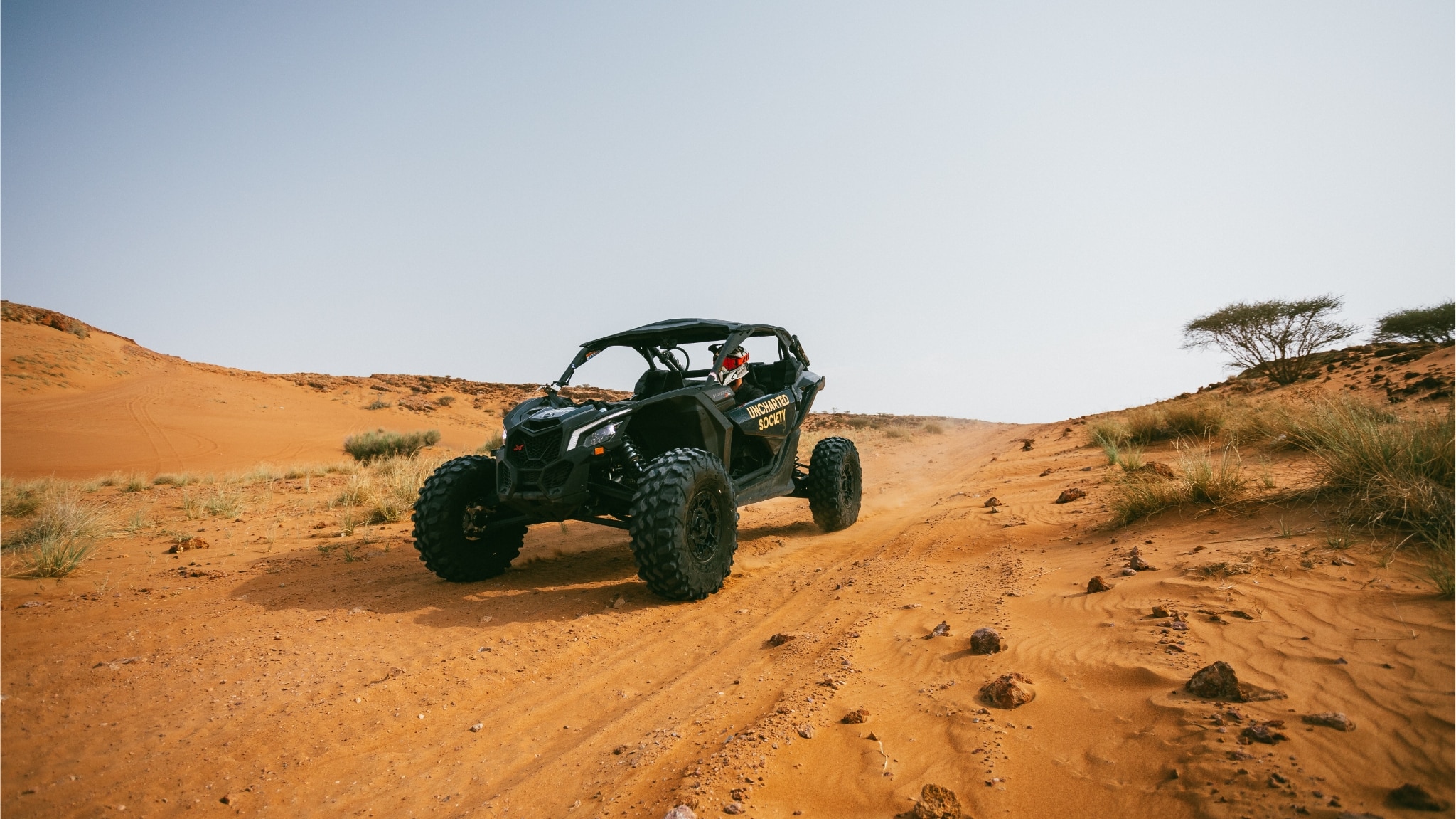 riding in the Arabian desert