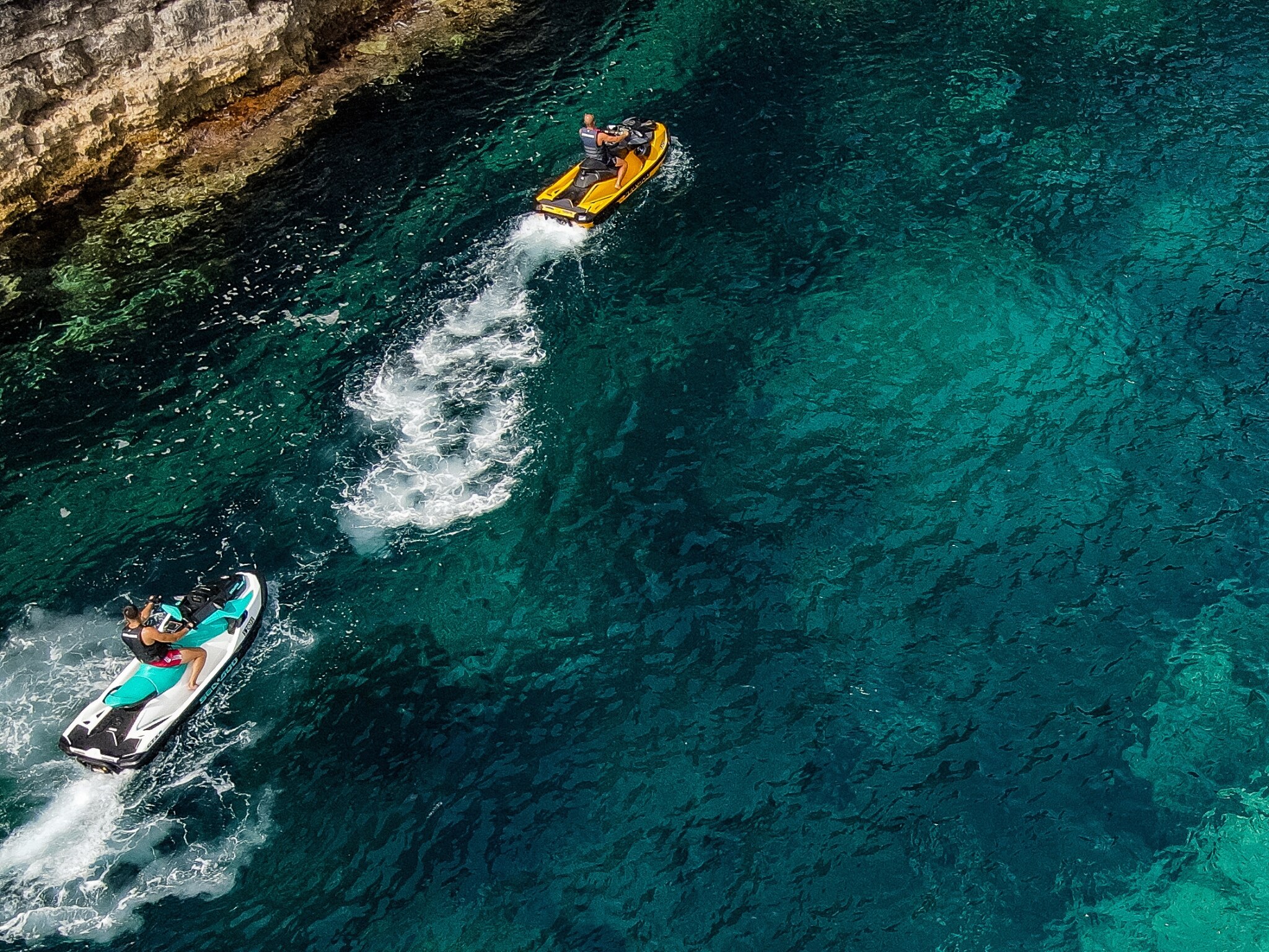 Zip through the blue waters of Mediterranean Sea by Sea-Doo, in Malta