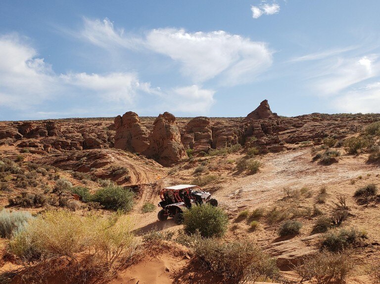 Maverick dans un désert de roches