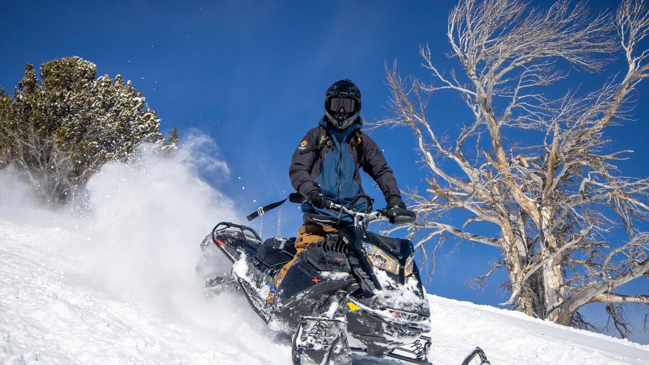 The 2023 Ski-Doo snowmobile lineup trailer