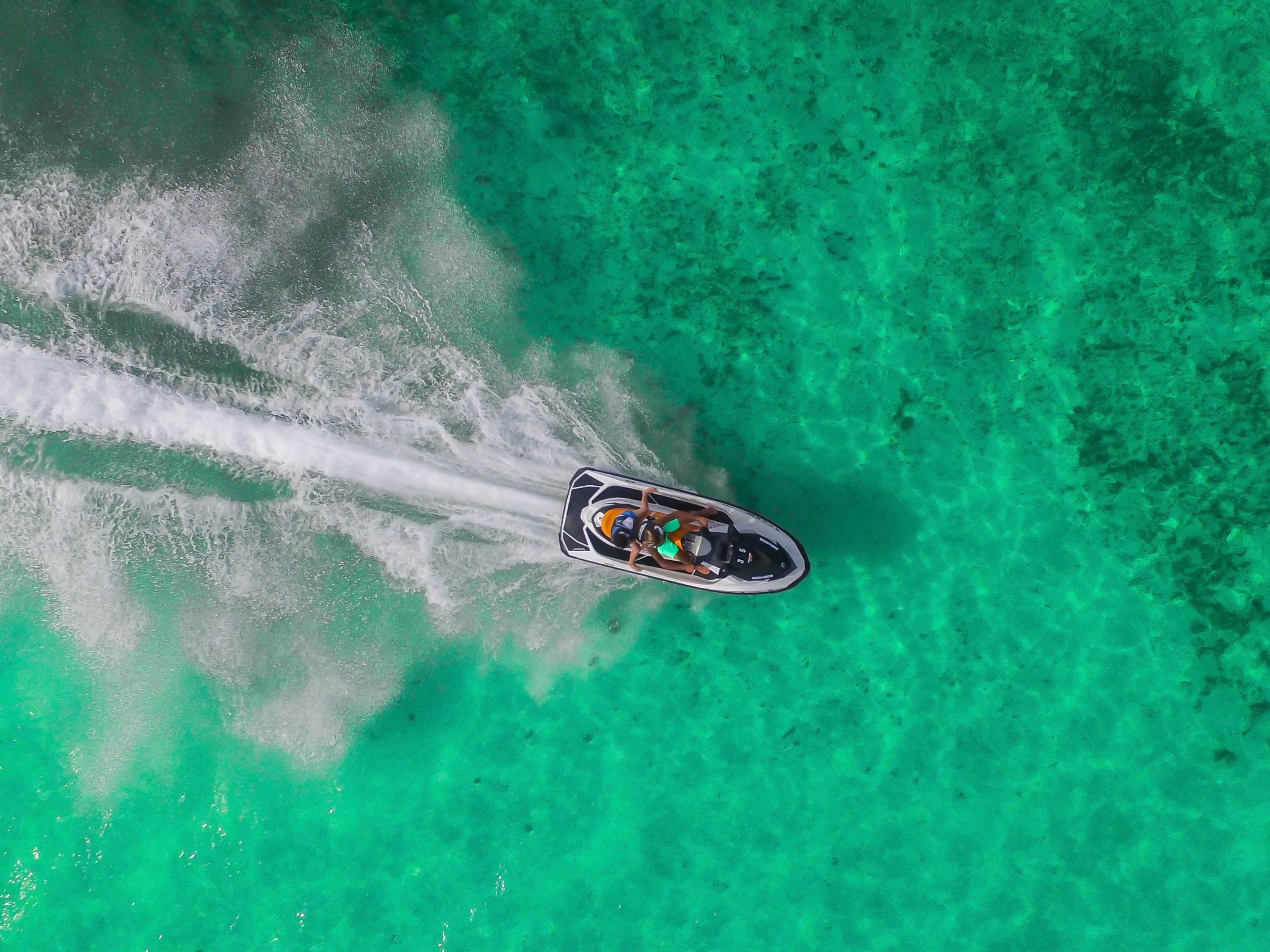 aerial view of Sea-Doo adventure