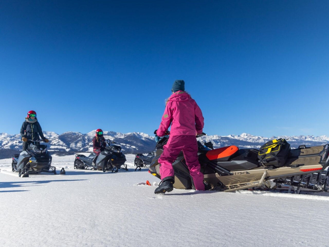 Female sledders sharpen their Ski‑Doo skills in Ketchum, ID