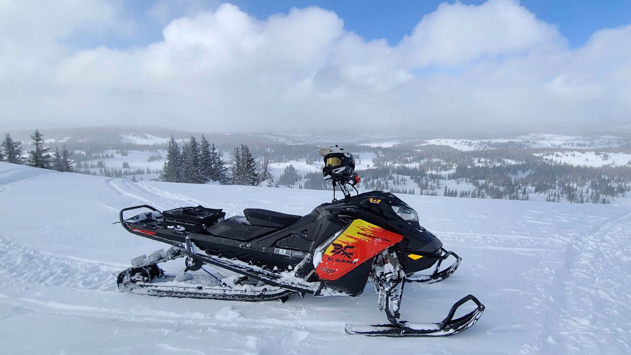 The 2023 Ski-Doo snowmobile lineup trailer