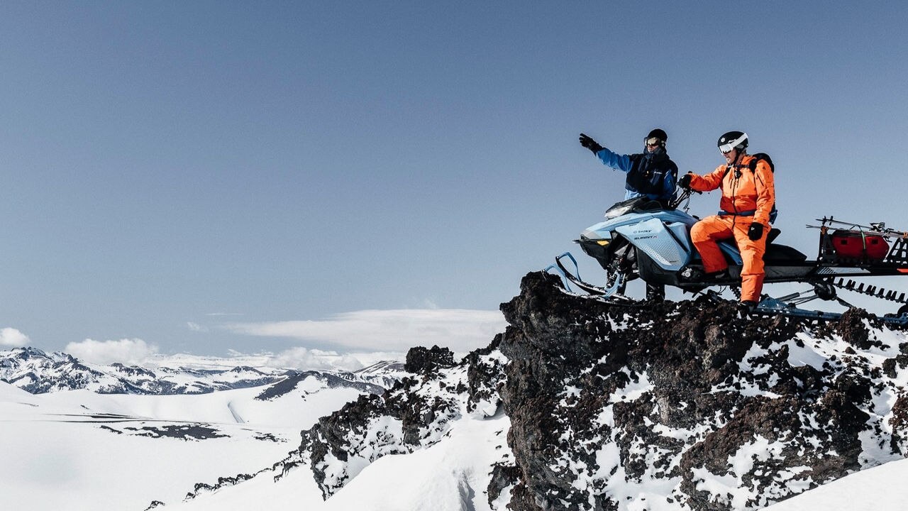 The 2023 Ski-Doo snowmobile lineup trailer