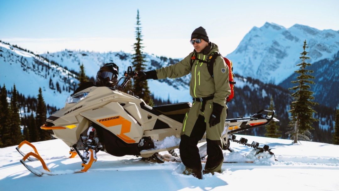 The 2023 Ski-Doo snowmobile lineup trailer