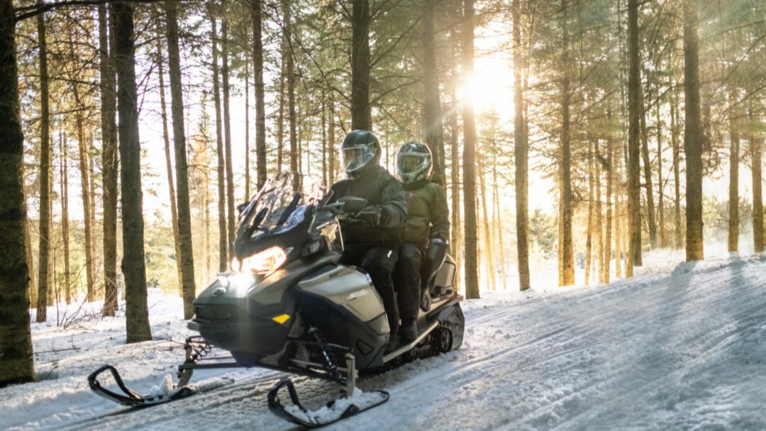The 2023 Ski-Doo snowmobile lineup trailer