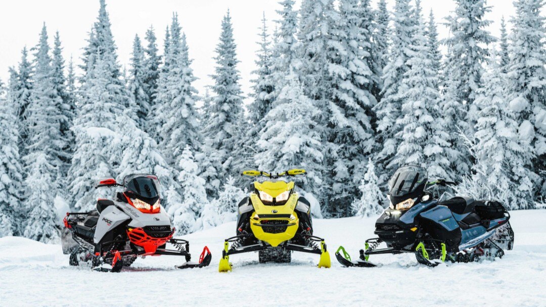 The 2023 Ski-Doo snowmobile lineup trailer