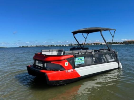 Bring out the gang for a Sea-Doo pontoon cruise in Fort Pierce, FL