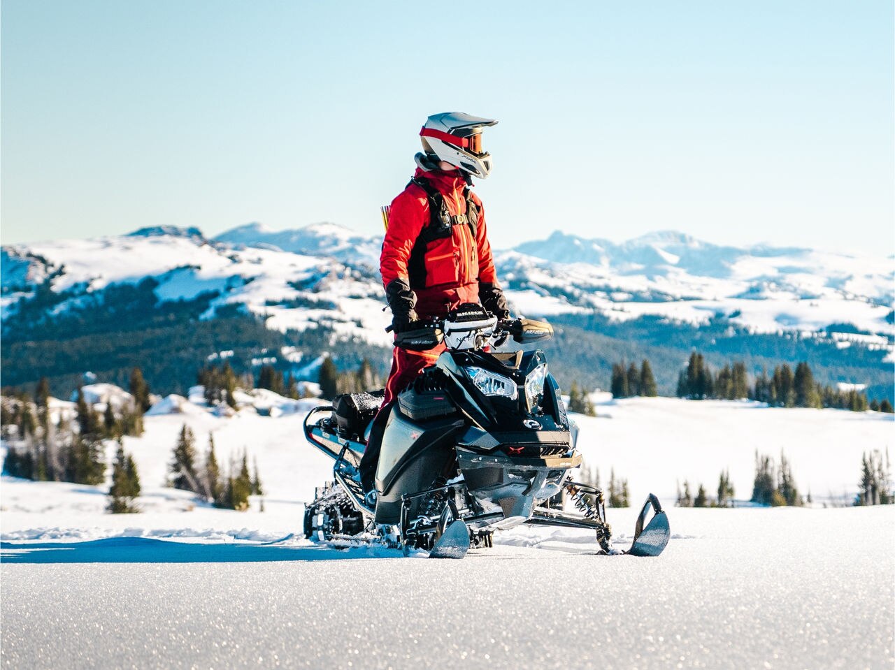 Scenic Ski-Doo touring in magnificent Sheridan, WY