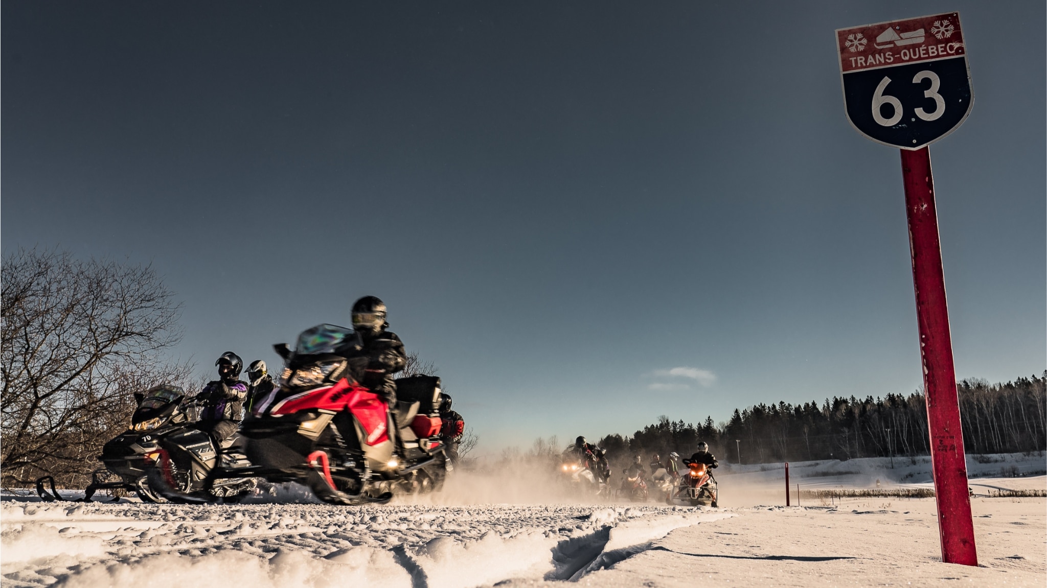 The 2023 Ski-Doo snowmobile lineup trailer