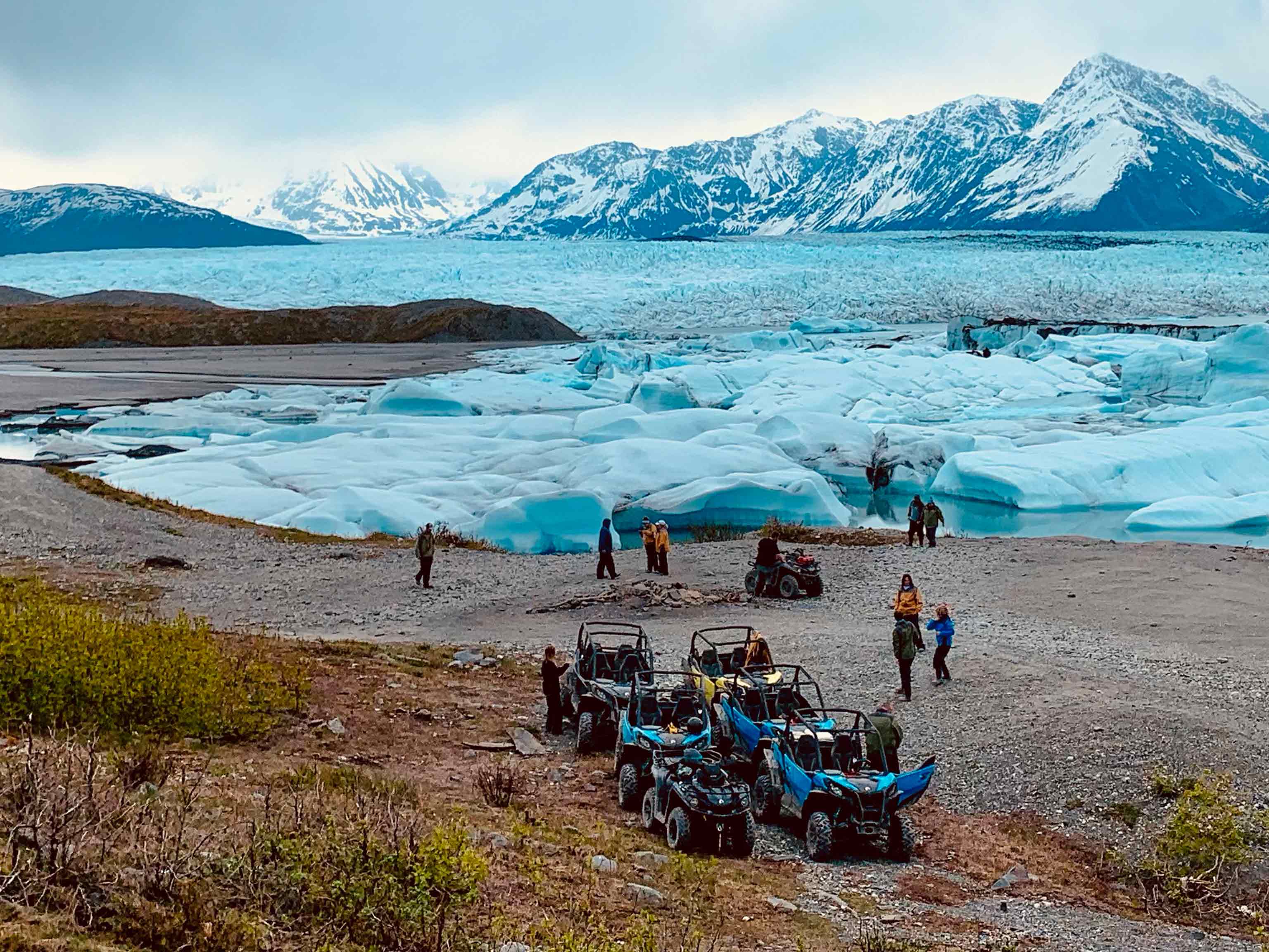 Admirez la vue des glaciers autour de Palmer, Alaska