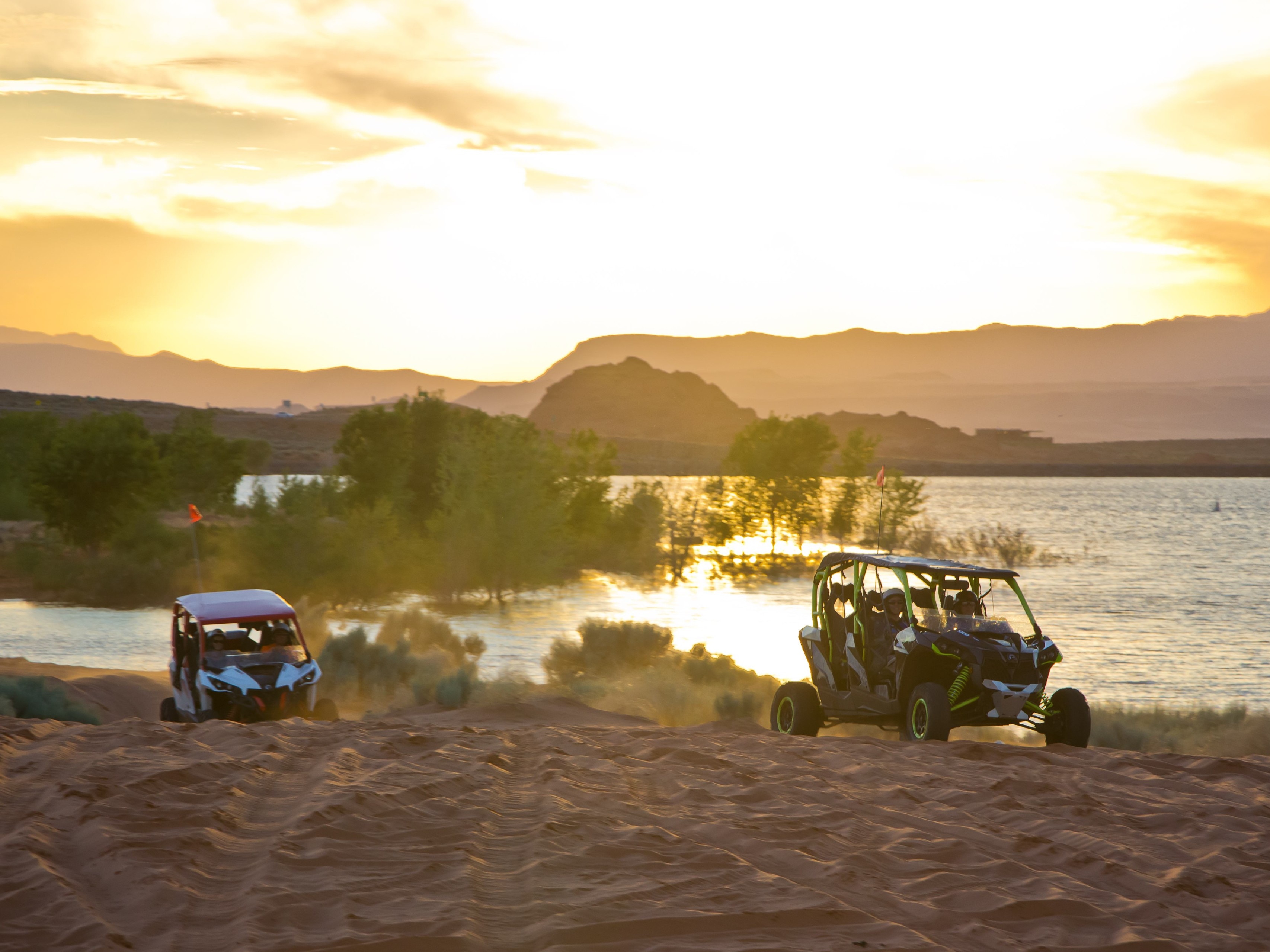 Sunset Adventure at Sand Hollow State Park, UT