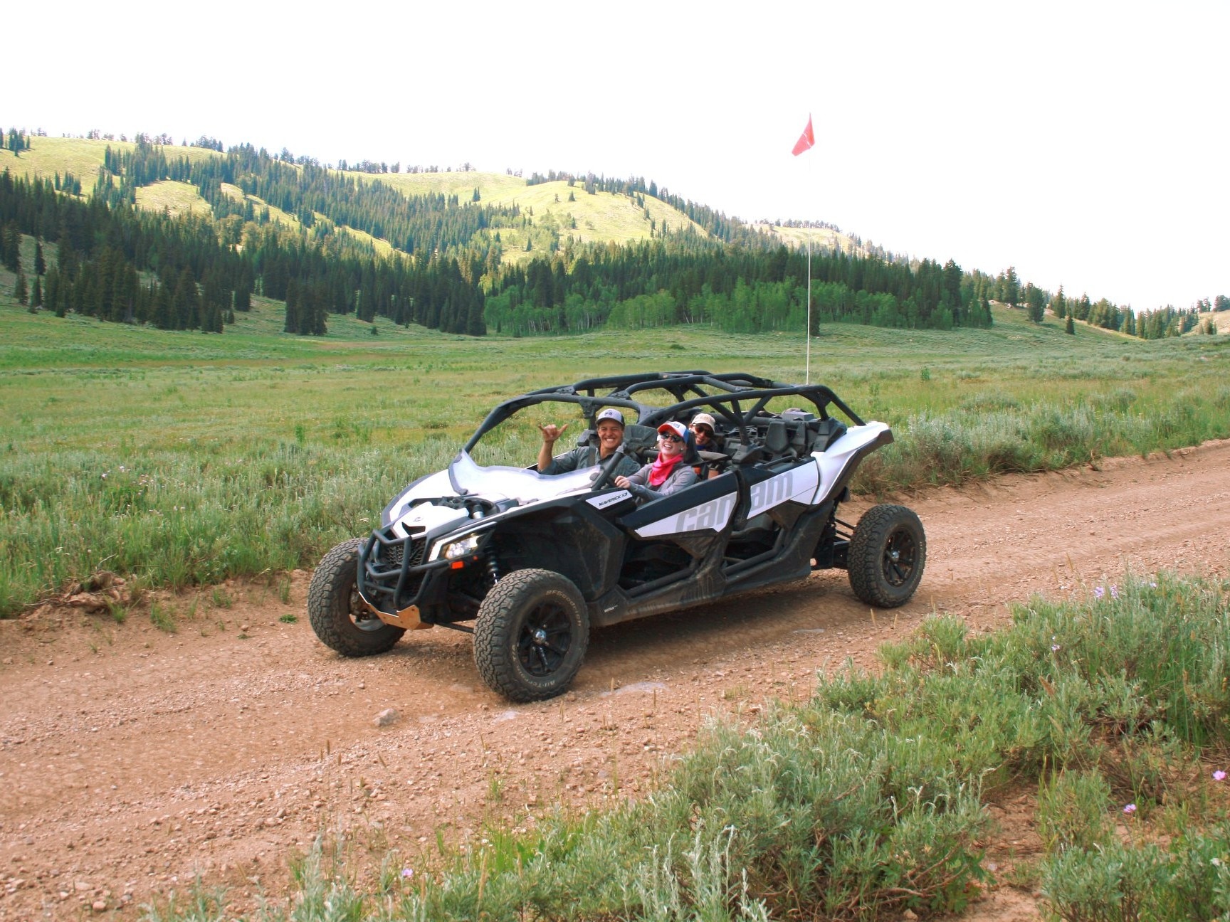 Family in Can-Am Maverick