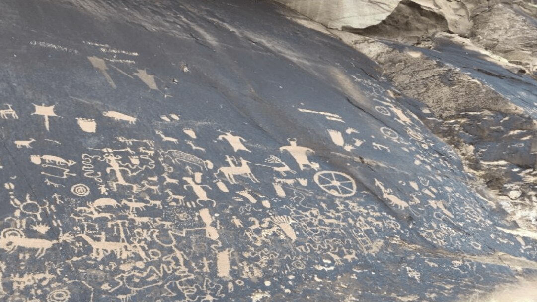 Local culture art of rock painting