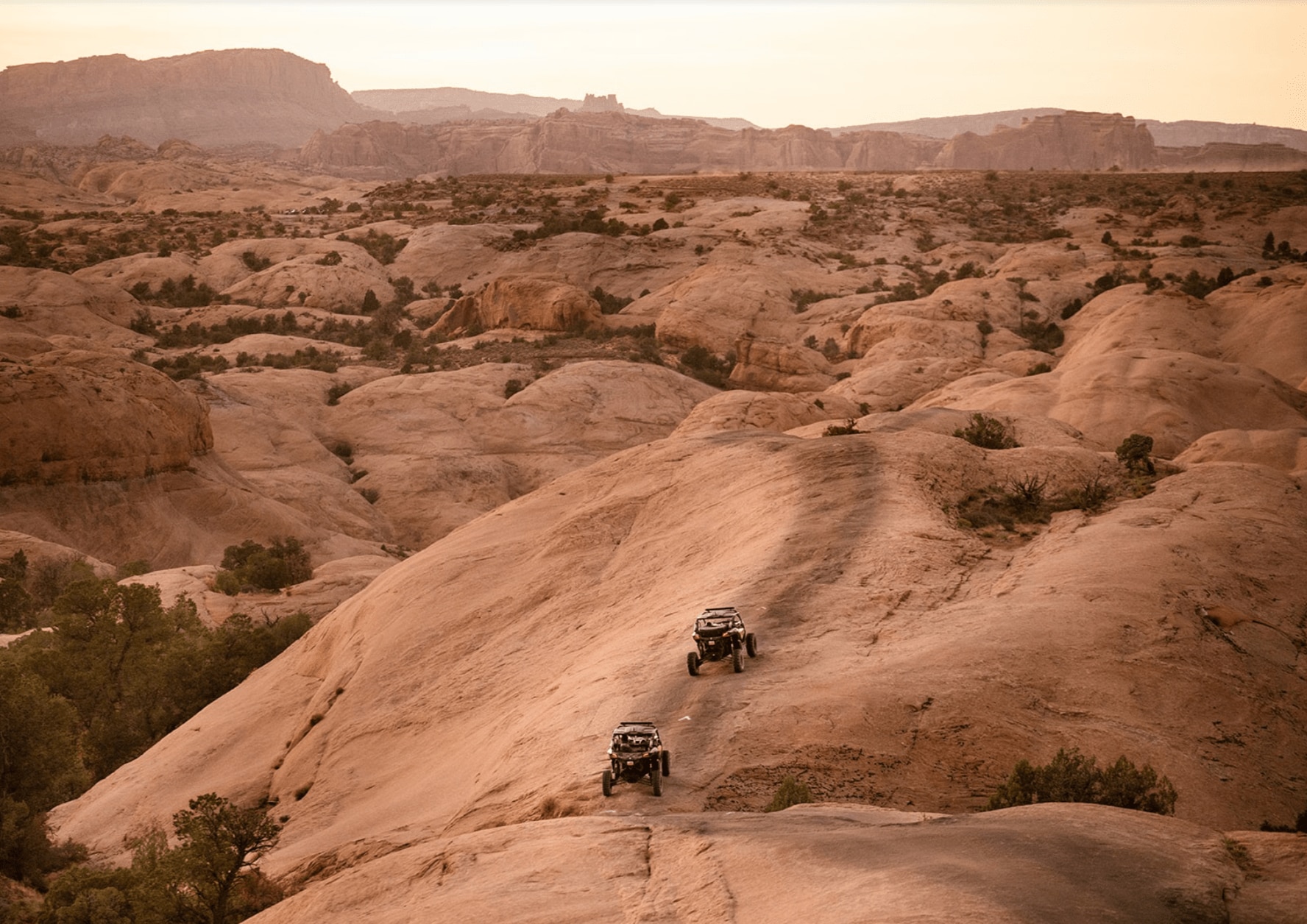 two Can-Am Maverick riding in High Point Hummer