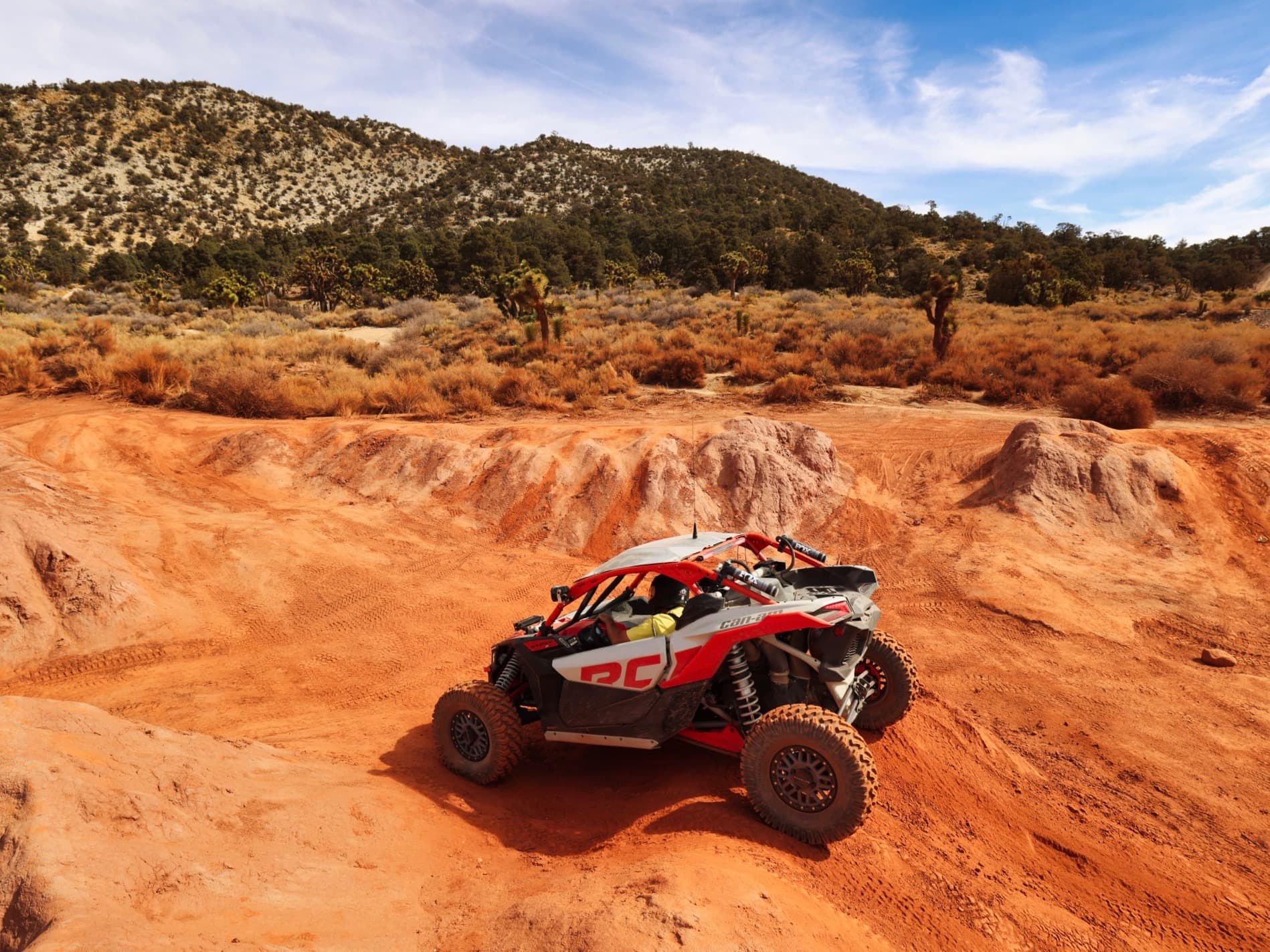 Rocky canyon off-road riding in Big Bear, CA