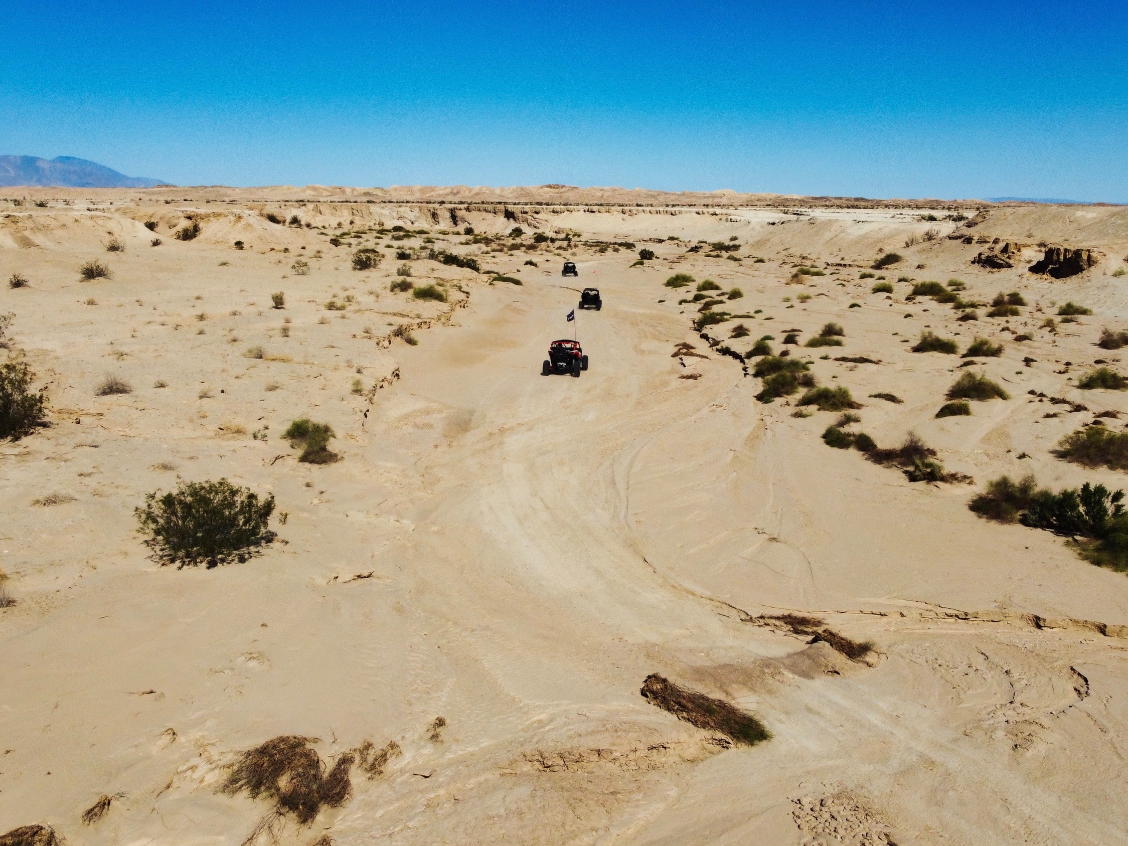 Desert off-road riding in Ocotillo Wells SRVA, CA