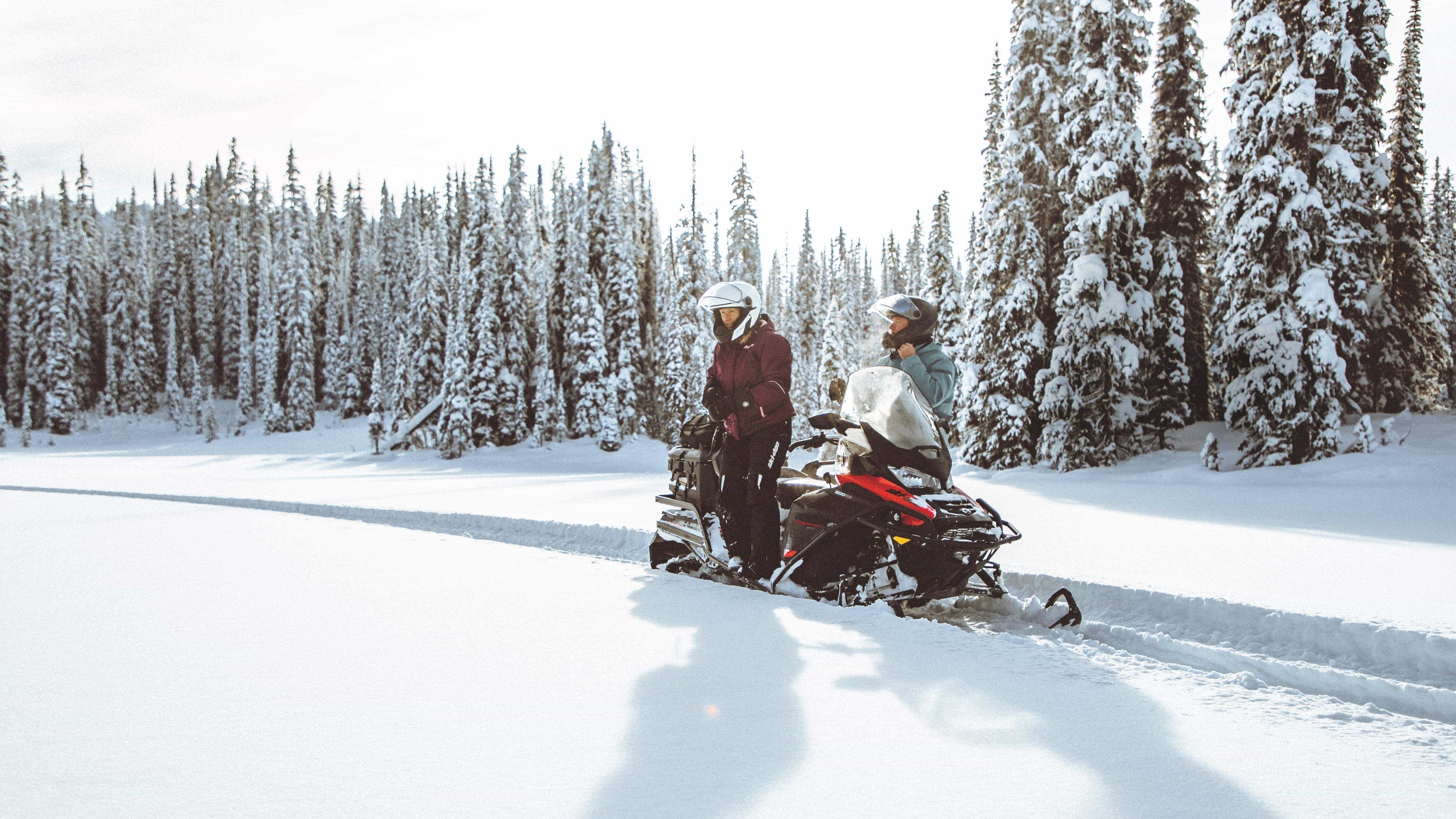 The 2023 Ski-Doo snowmobile lineup trailer