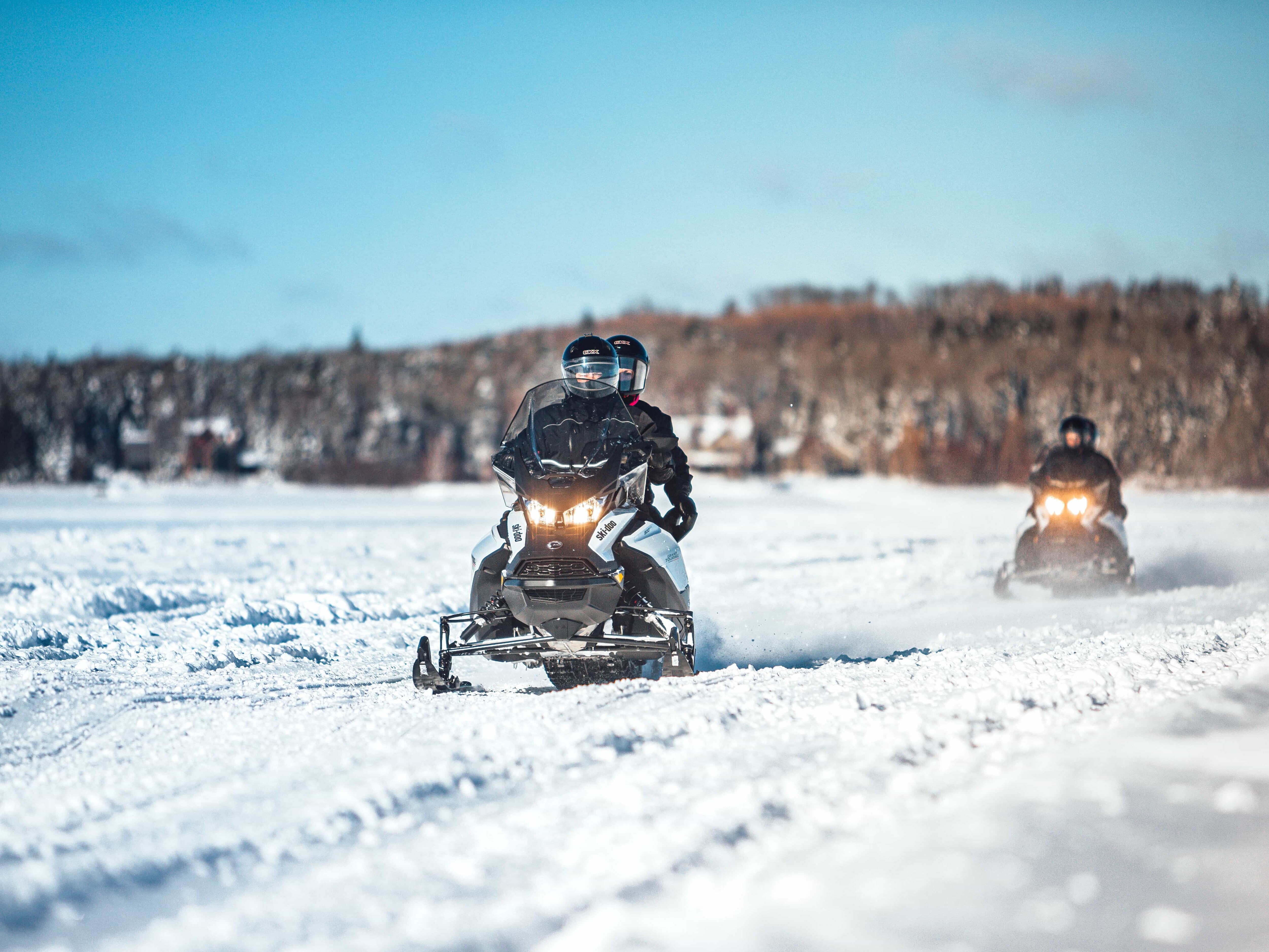Snowy trails are yours in Saint-Michel-des-Saints, QC