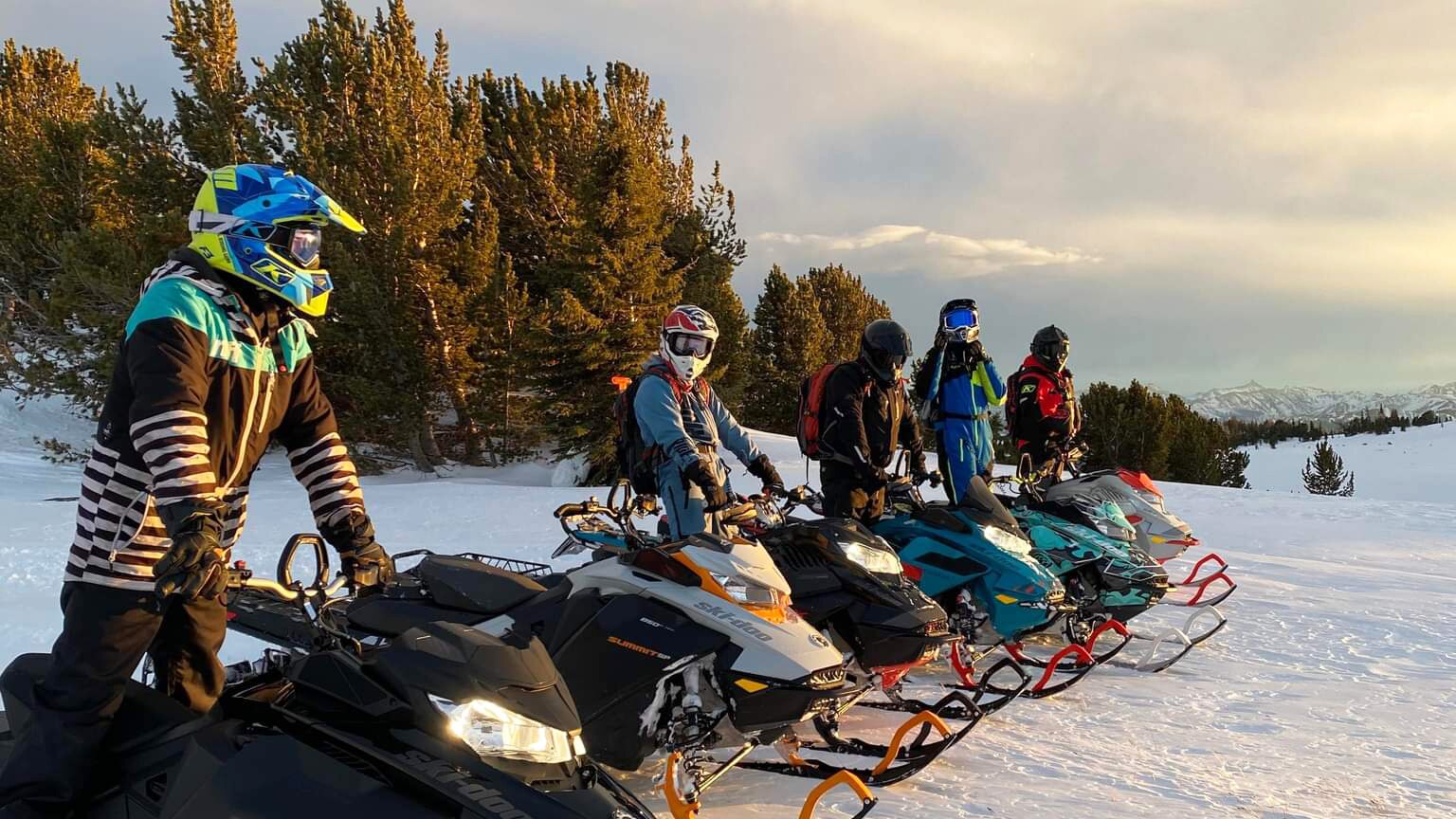 The 2023 Ski-Doo snowmobile lineup trailer
