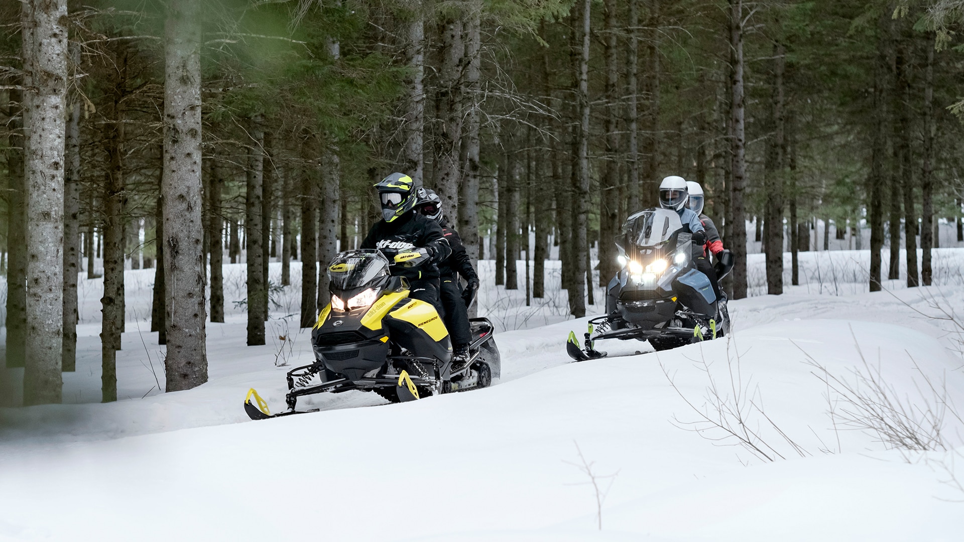 The 2023 Ski-Doo snowmobile lineup trailer