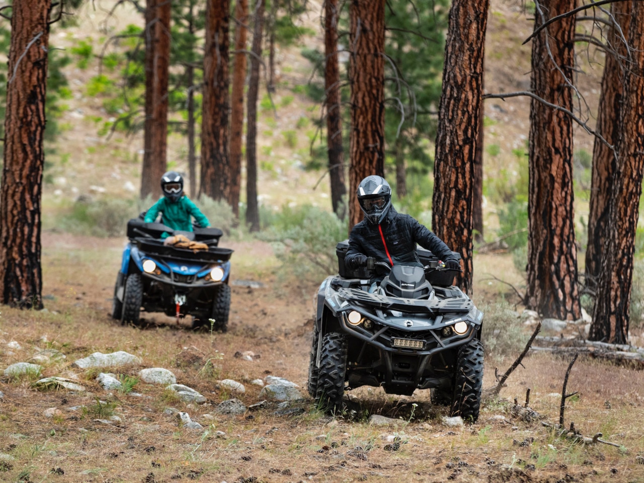 Off-road beautiful backcountry riding in Island Park, ID