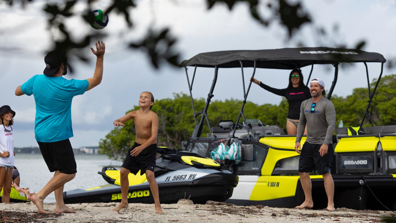 The 2022 Sea-Doo personal watercraft lineup trailer