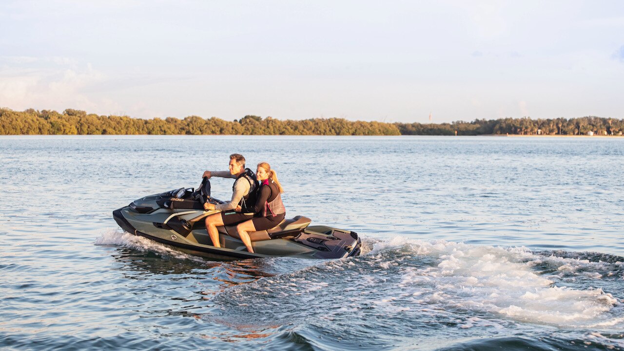 The 2023 Sea-Doo personal watercraft lineup trailer
