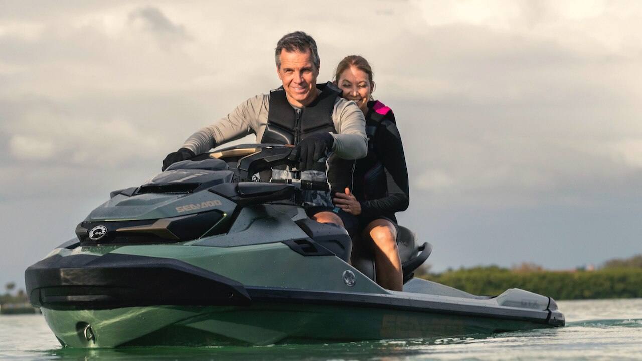 The 2023 Sea-Doo personal watercraft lineup trailer