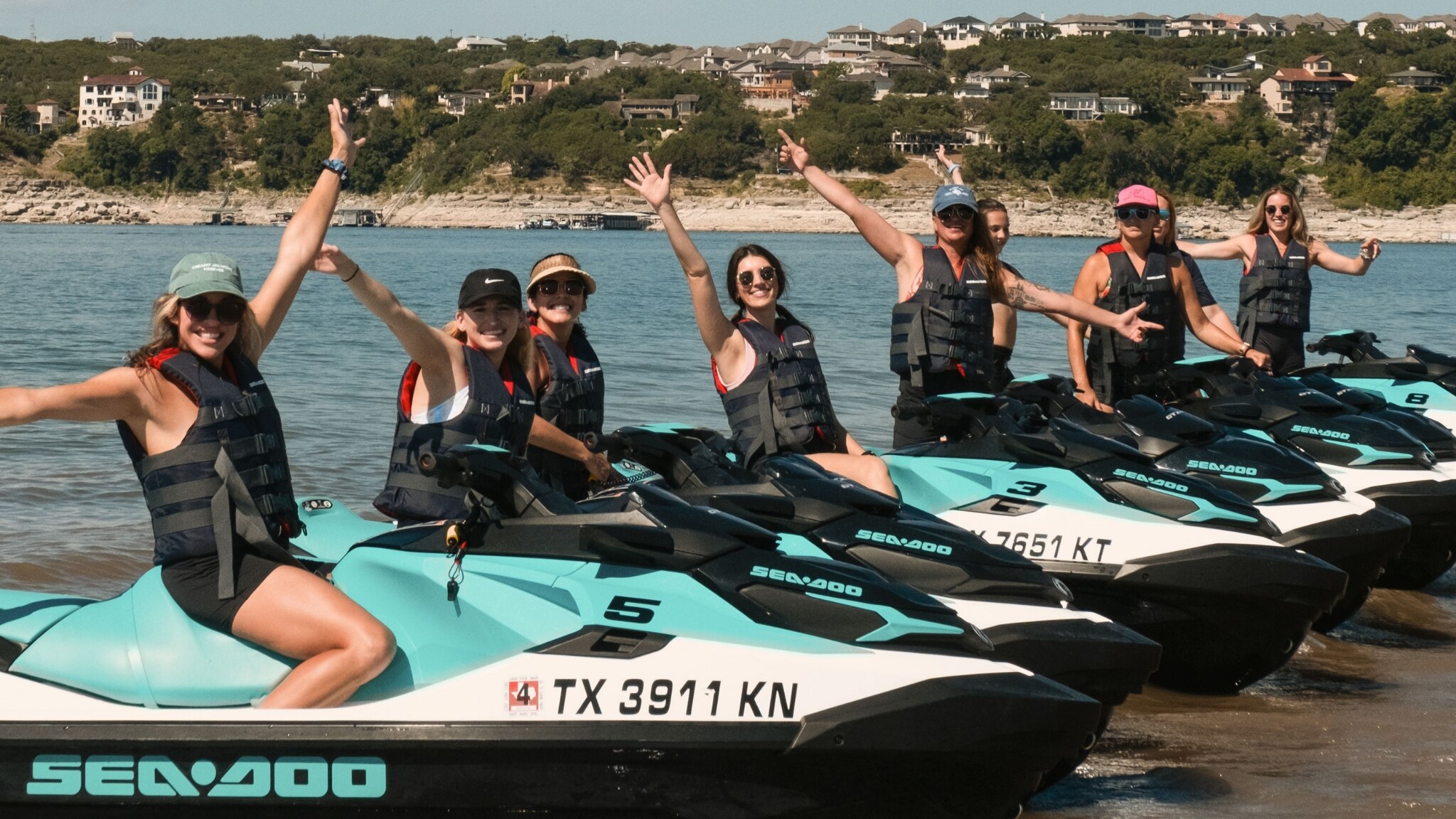 group at Float On in Texas