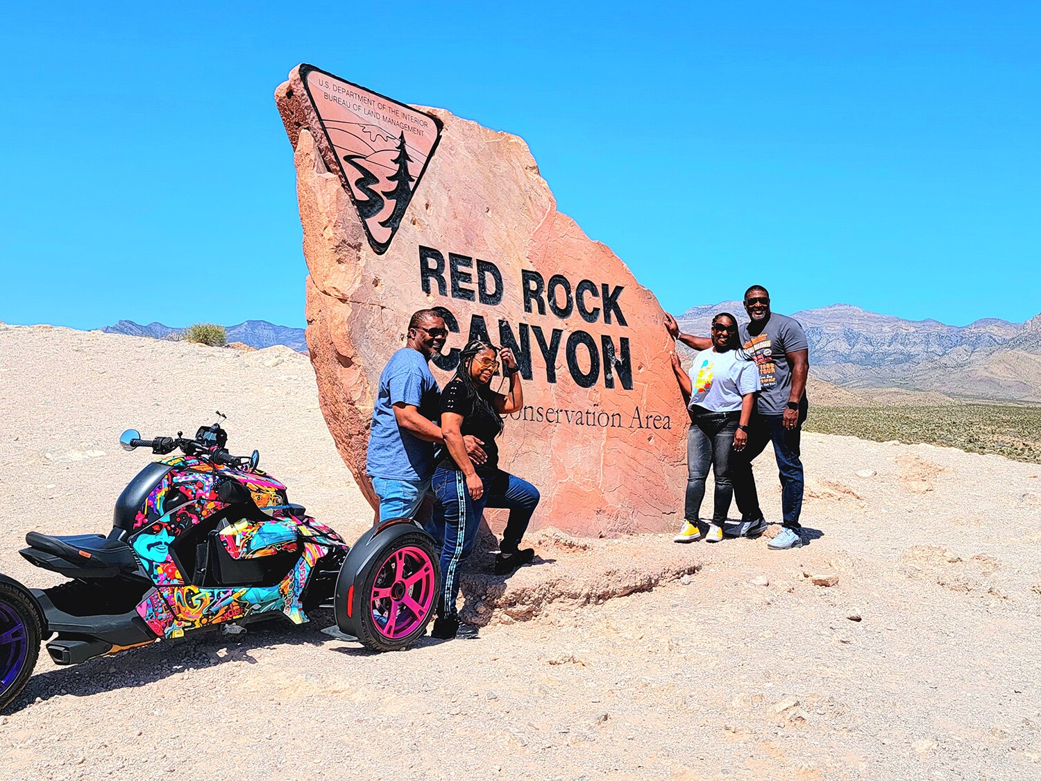 Excursion romantique à deux en Ryker à la périphérie de Las Vegas, NV