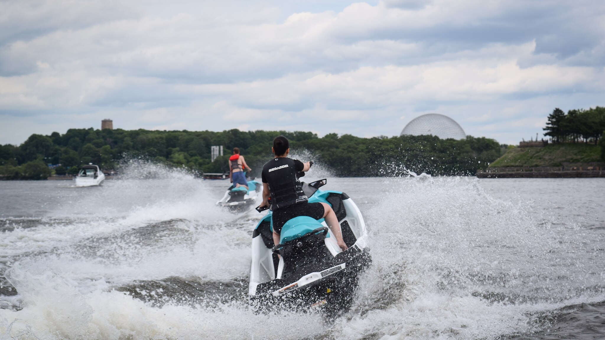 The 2023 Sea-Doo personal watercraft lineup trailer
