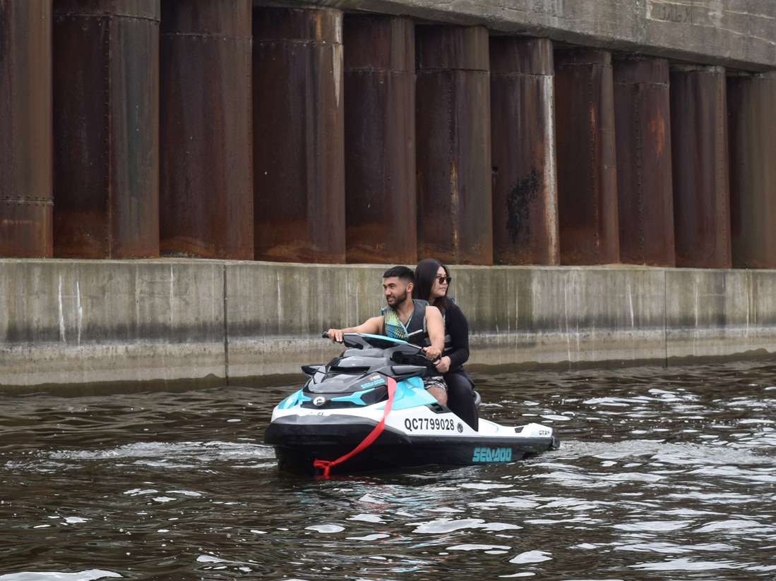 Take a Sea-Doo ride under the bridges of Montreal, QC